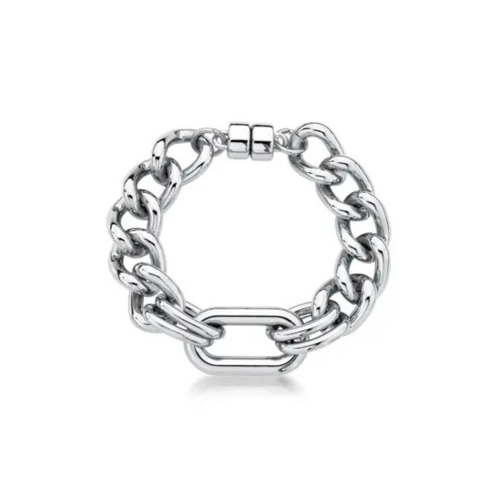 Pulseira Feminina de elos Dourado Banhado a Ouro 18k Elegante Presente Feminino
