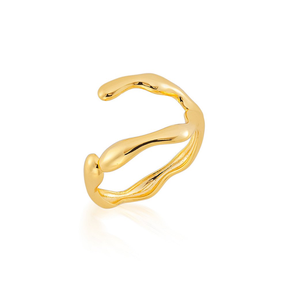 Anel Regulável Brooke em Banho Ouro