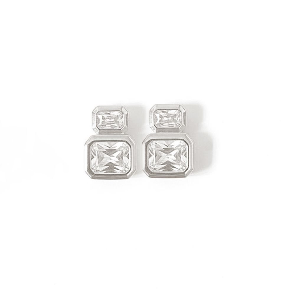 Brinco Diana em Banho Prata