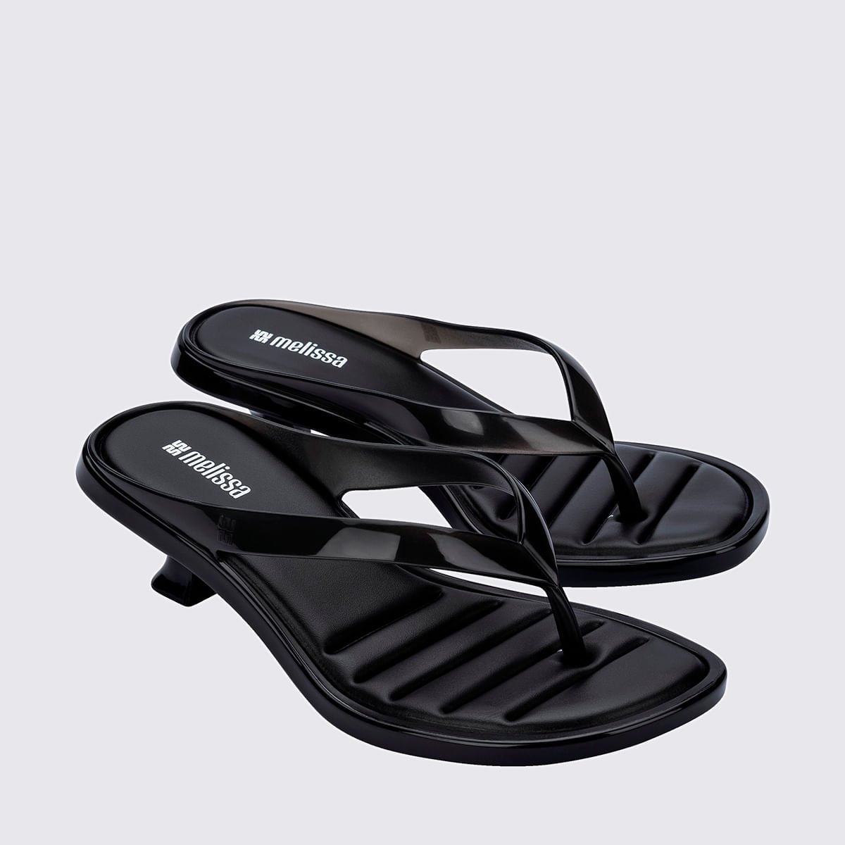 Melissa Thong Kitten Heel Preto 38068 Preto 3
