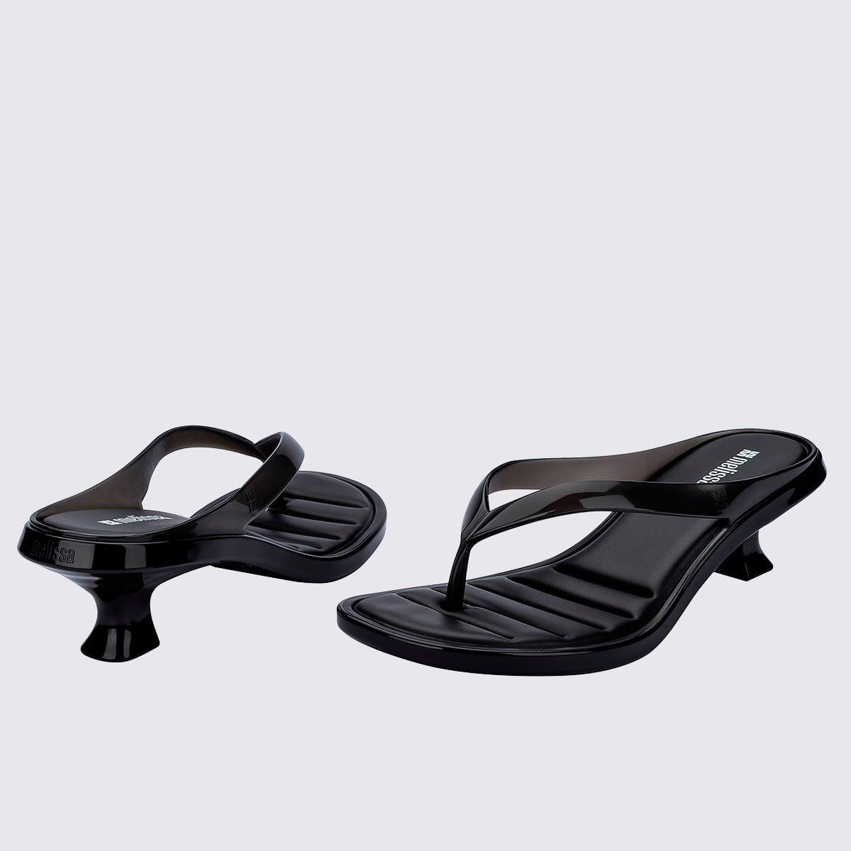 Melissa Thong Kitten Heel Preto 38068 Preto 4
