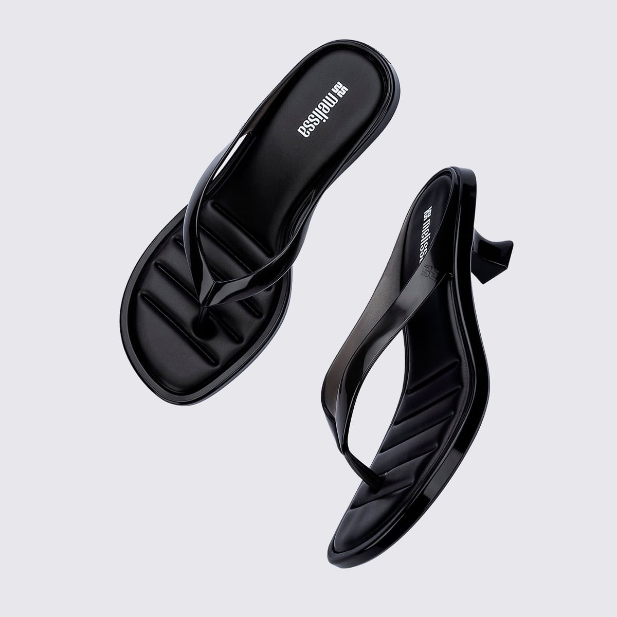 Melissa Thong Kitten Heel Preto 38068 Preto 5