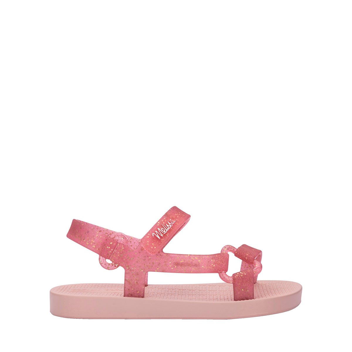 Mini Melissa Sun Downtown Baby Rosa Glitter 35771