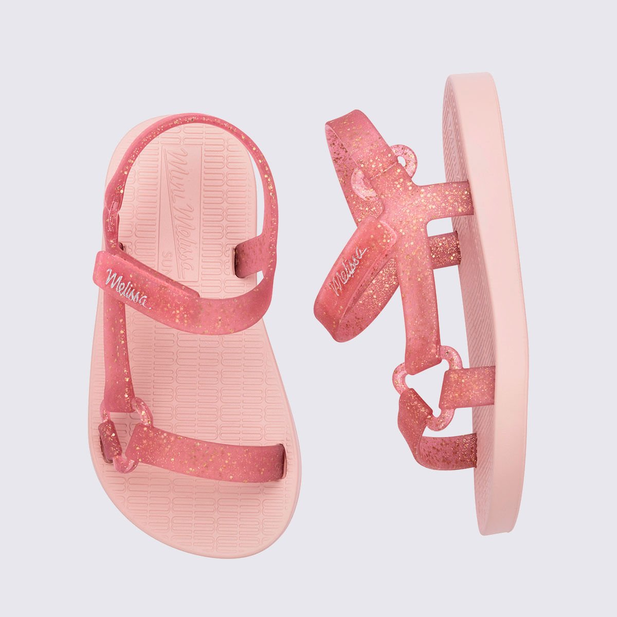Mini Melissa Sun Downtown Baby Rosa Glitter 35771 Rosa 4