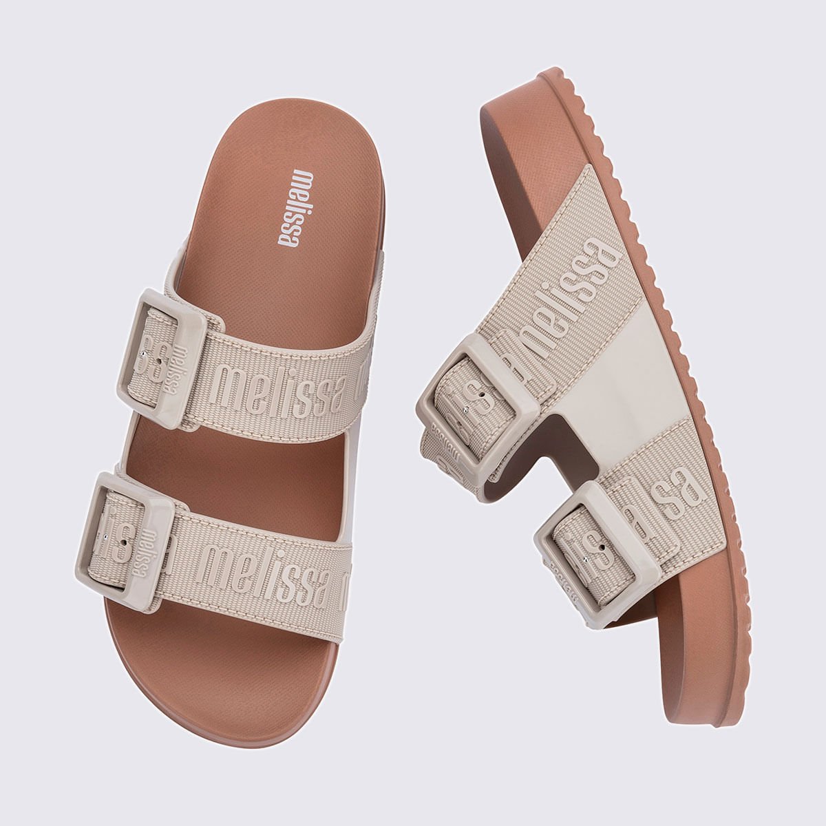 Melissa Cozy Slide M Lover Marrom Bege 35849 Bege 4