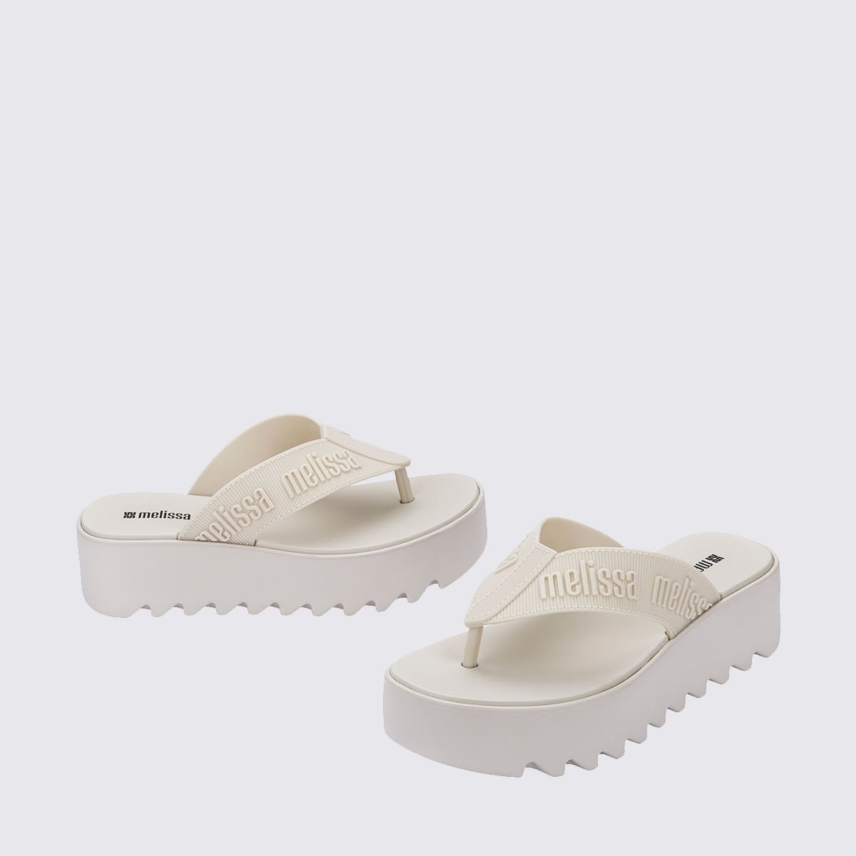 Melissa M Lover Thong Platform Bege 37914 Bege 4