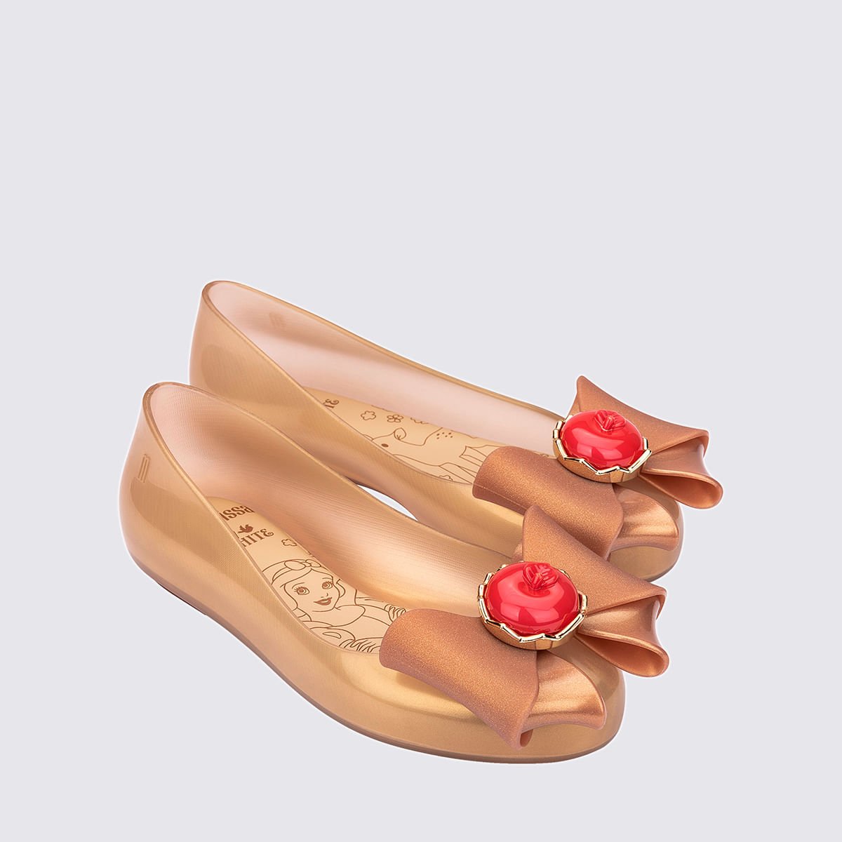 Mini Melissa Sweet Love + Snow White Bege Perolado 35853 Bege 3