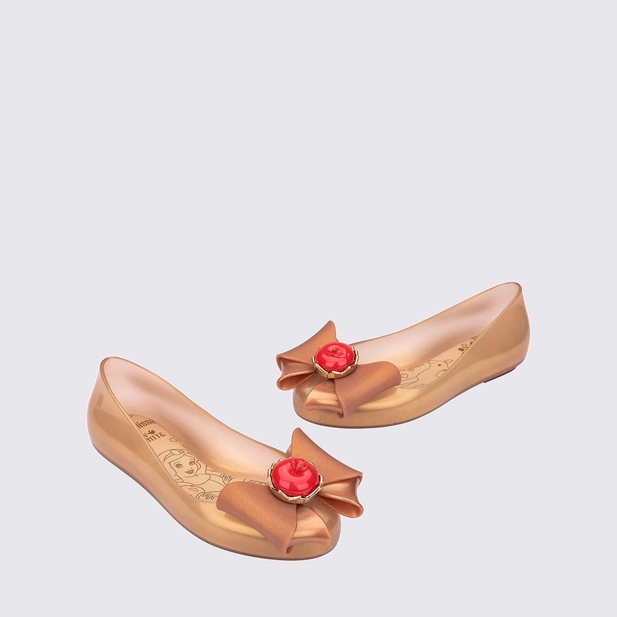 Mini Melissa Sweet Love + Snow White Bege Perolado 35853 Bege 5