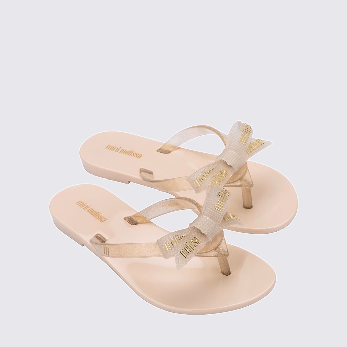 Mini Melissa Harmonic M-Lover Infantil Bege Glitter 35806 Bege 3