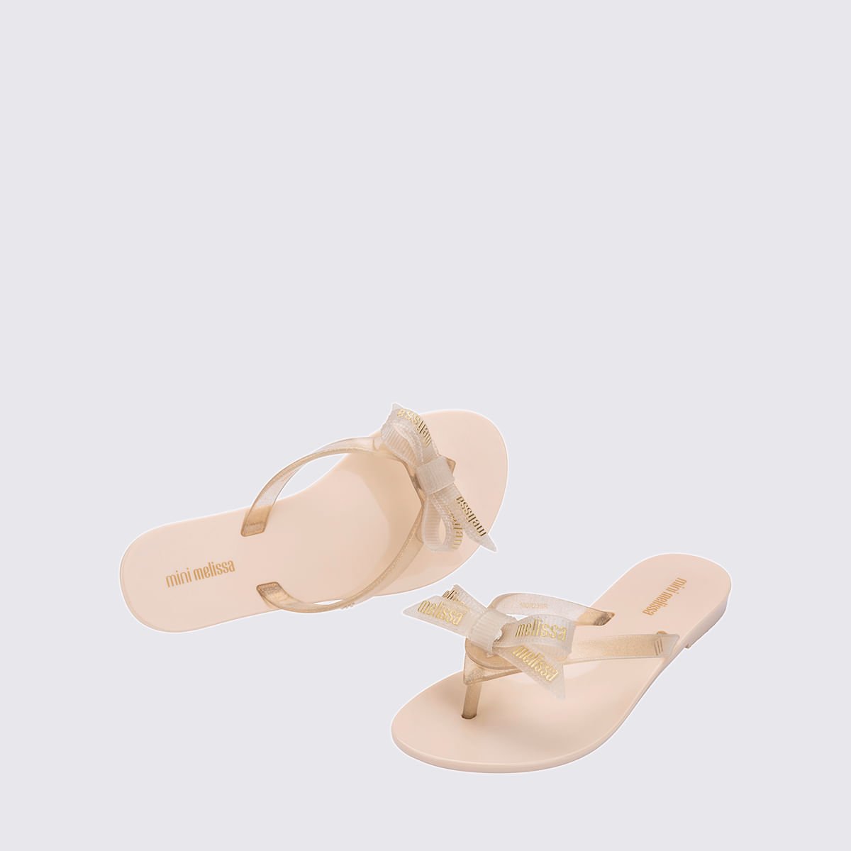 Mini Melissa Harmonic M-Lover Infantil Bege Glitter 35806 Bege 4