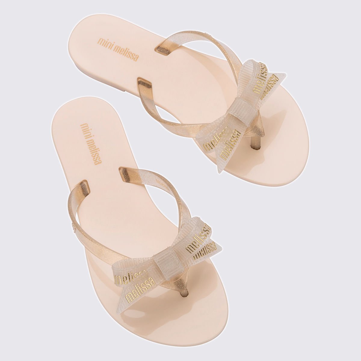 Mini Melissa Harmonic M-Lover Infantil Bege Glitter 35806 Bege 5