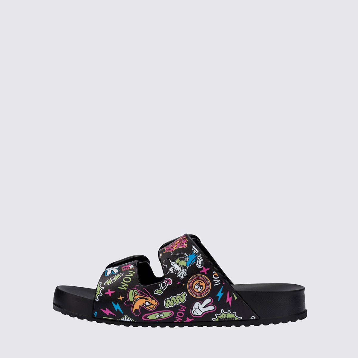 Melissa Cozy Slide + Disney Preto Multicor 37919 Preto 2