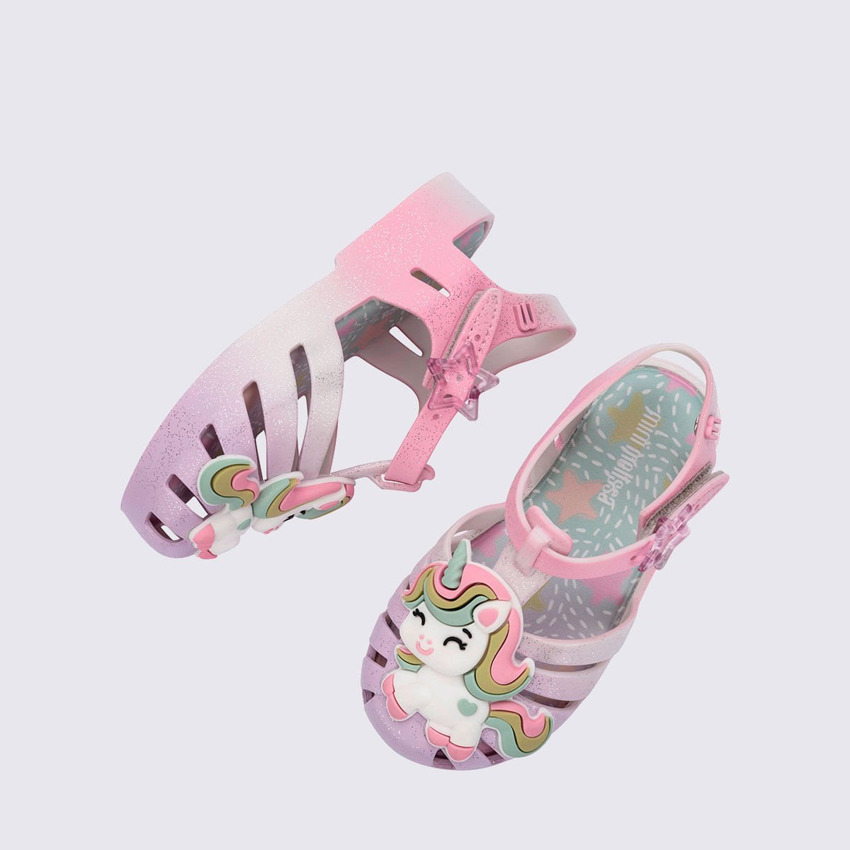 Mini Melissa Possession Uni Baby Branco Lilás Rosa 37828 Lilás/Rosa 4