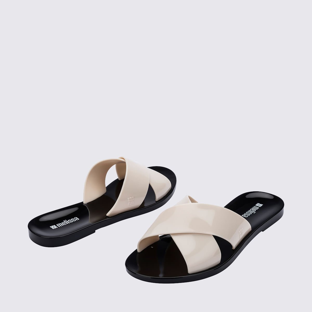 Melissa Essential Cross Slide Preto Bege 38071 Bege 4