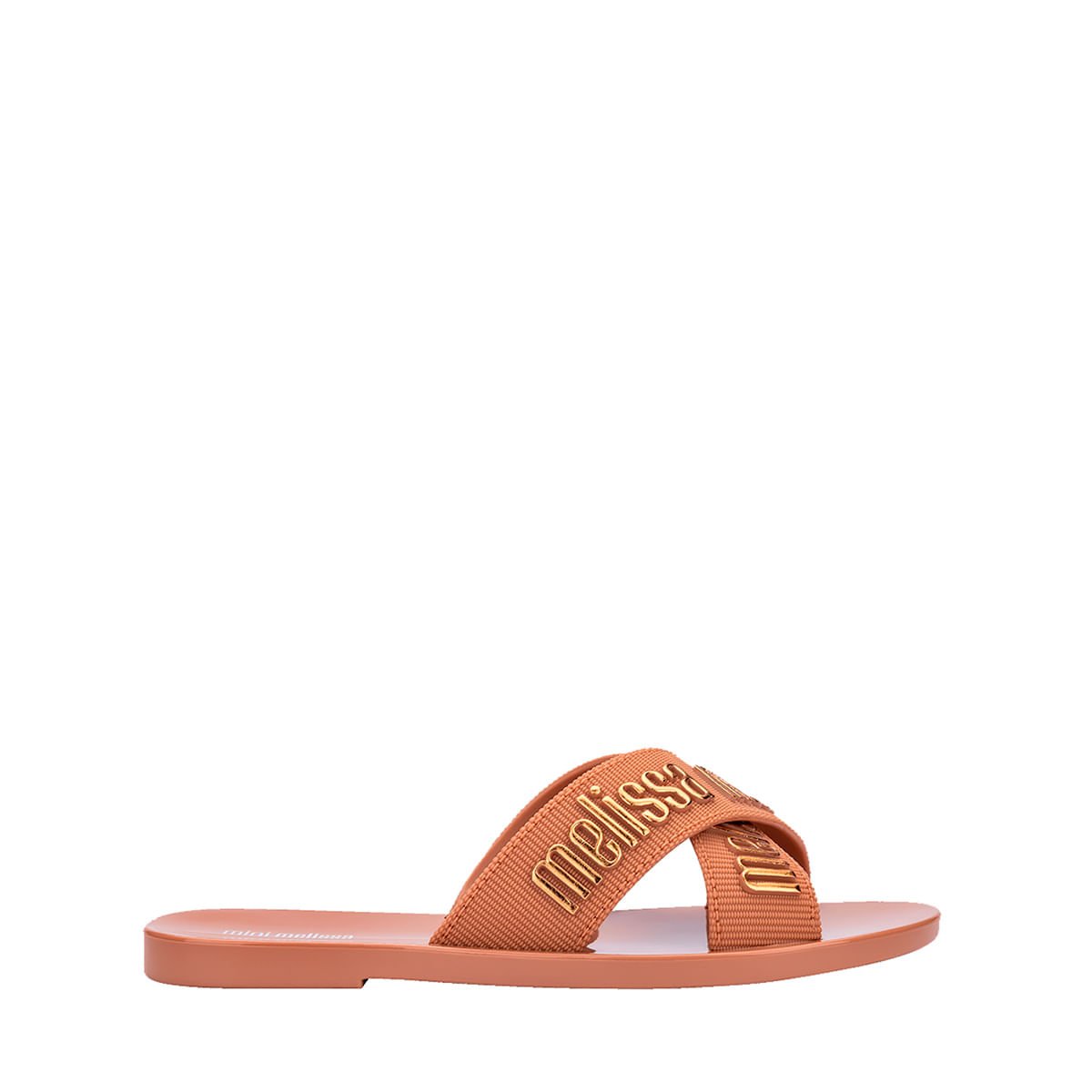 Mini Melissa M-Lover Slide Infantil Bege Cobre 35968