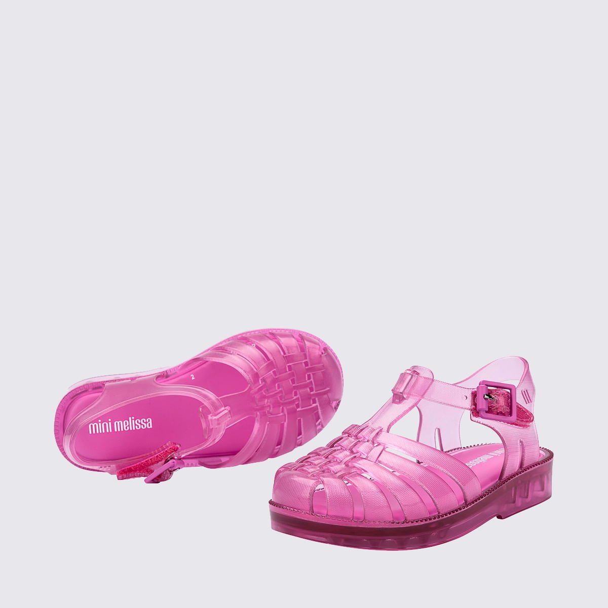 Mini Melissa Possession Baby Rosa Médio Transparente 32410 Rosa 4