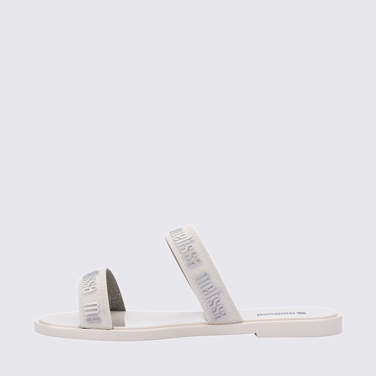 Melissa M Lover Duo Slide Branco Prata 38016 Branco 2