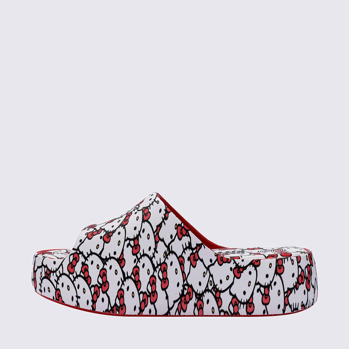 Melissa Free Platform Slide + Hello Kitty And Friends Vermelho Branco 37874 Branco/Preto 2