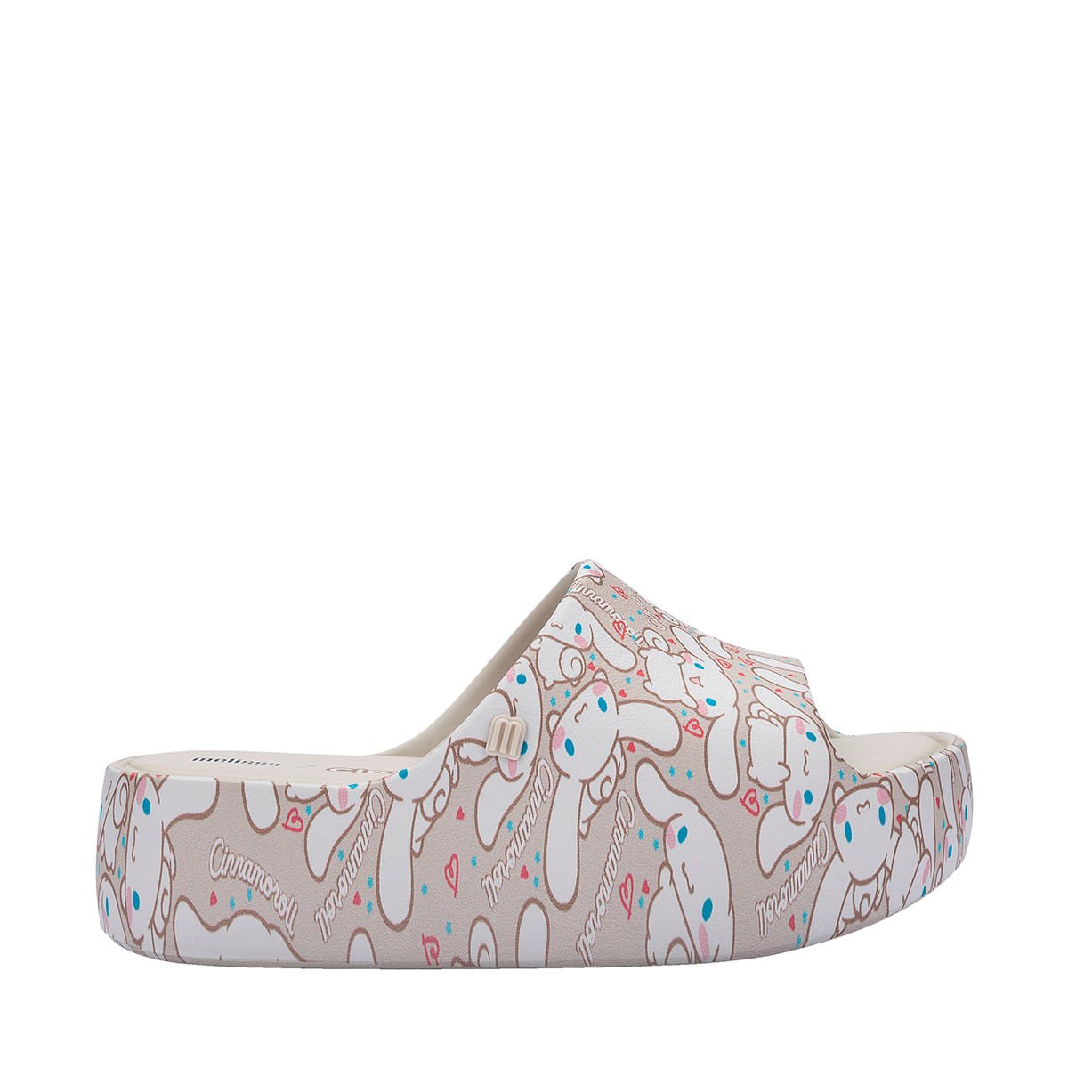 Melissa Free Platform Slide + Hello Kitty And Friends Bege Marrom 37874