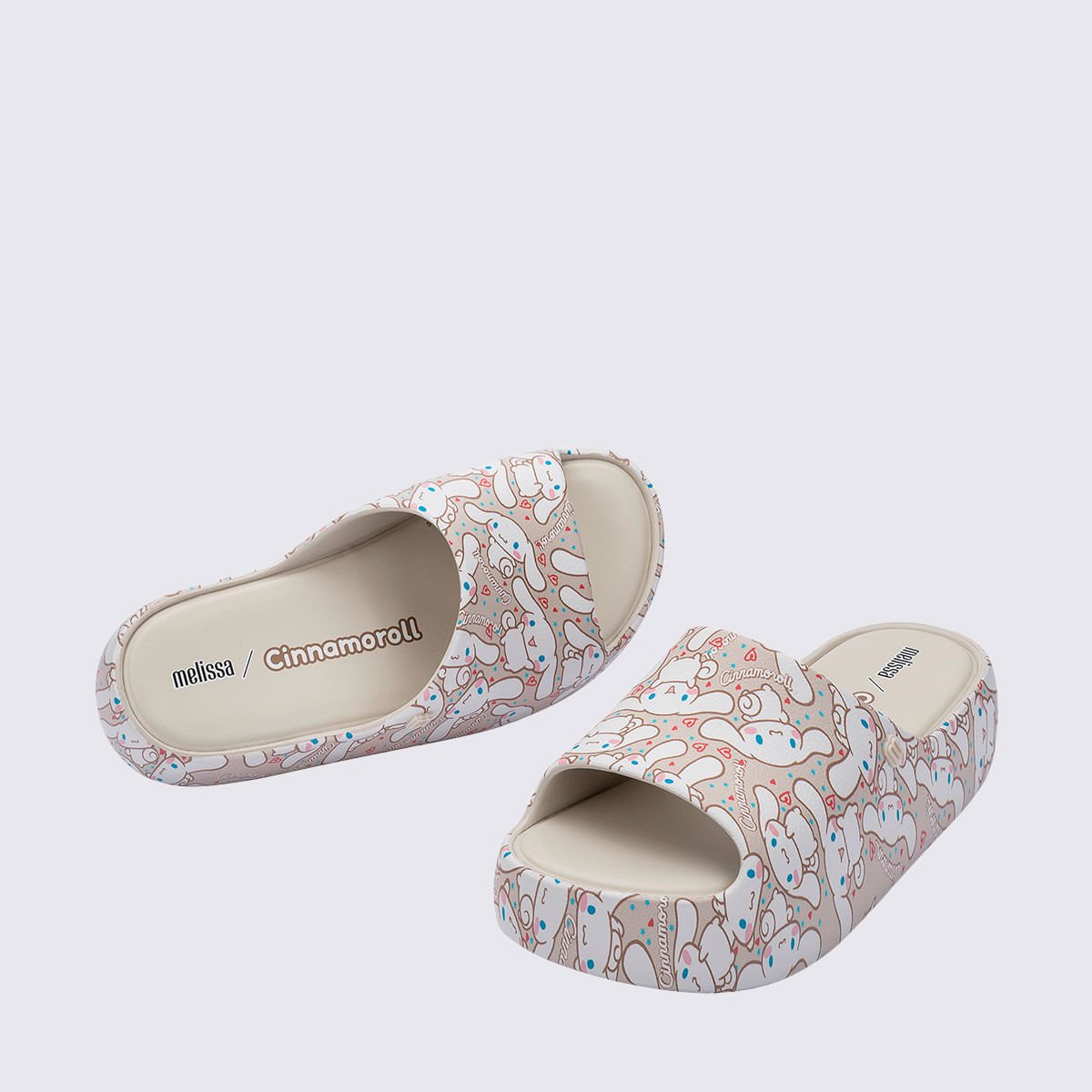 Melissa Free Platform Slide + Hello Kitty And Friends Bege Marrom 37874 Bege 3