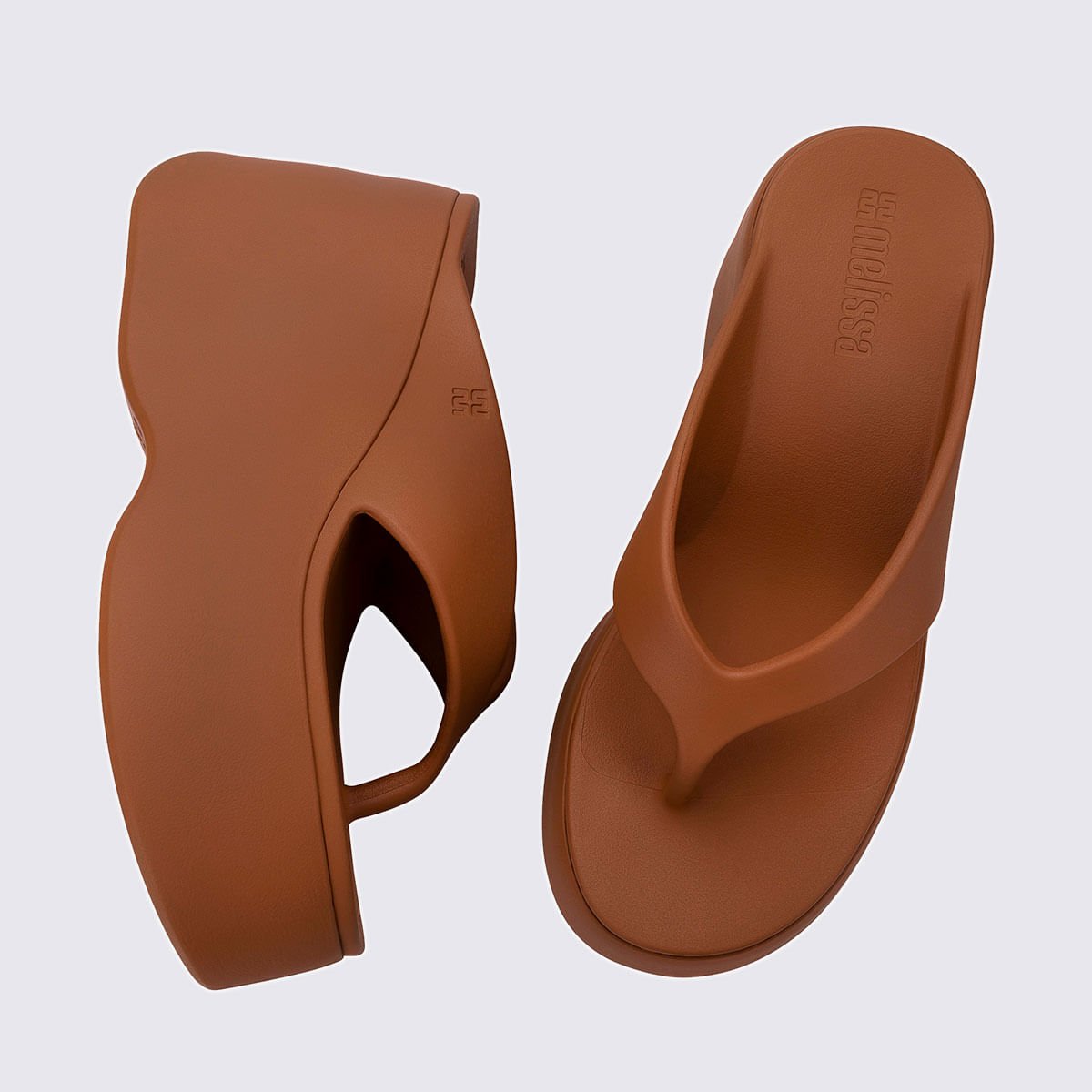 Melissa Free Thong Wedge Marrom 37862 Marrom 4