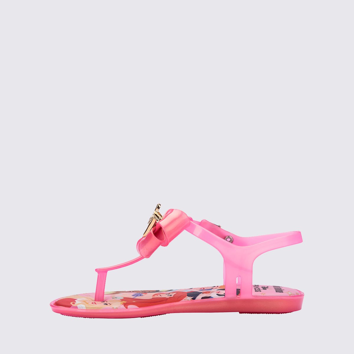 Mini Melissa Solar + Disney Princess Infantil Rosa Perolado 37917 Rosa 2