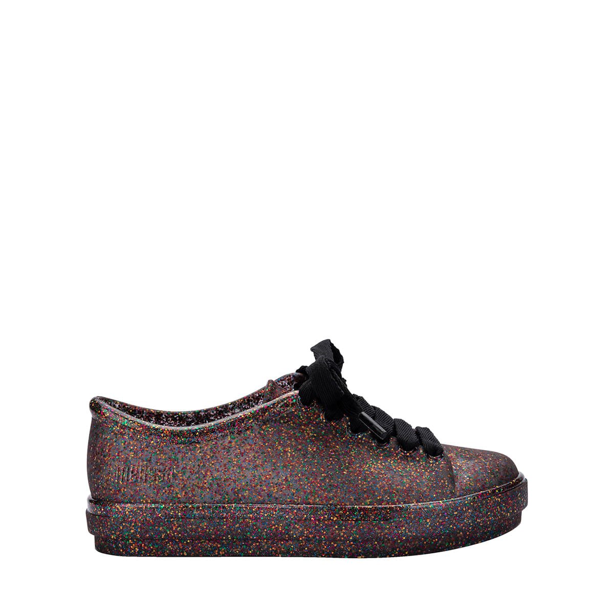 Mini Melissa Hip Sneaker Infantil Glitter Multicor Preto 36377