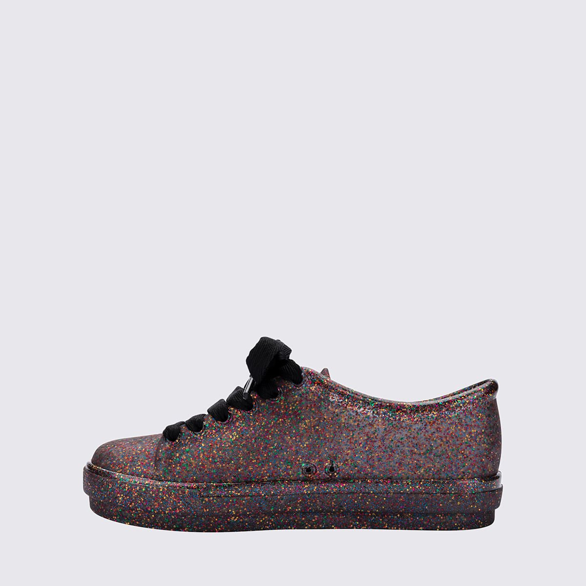 Mini Melissa Hip Sneaker Infantil Glitter Multicor Preto 36377 Multicores 2