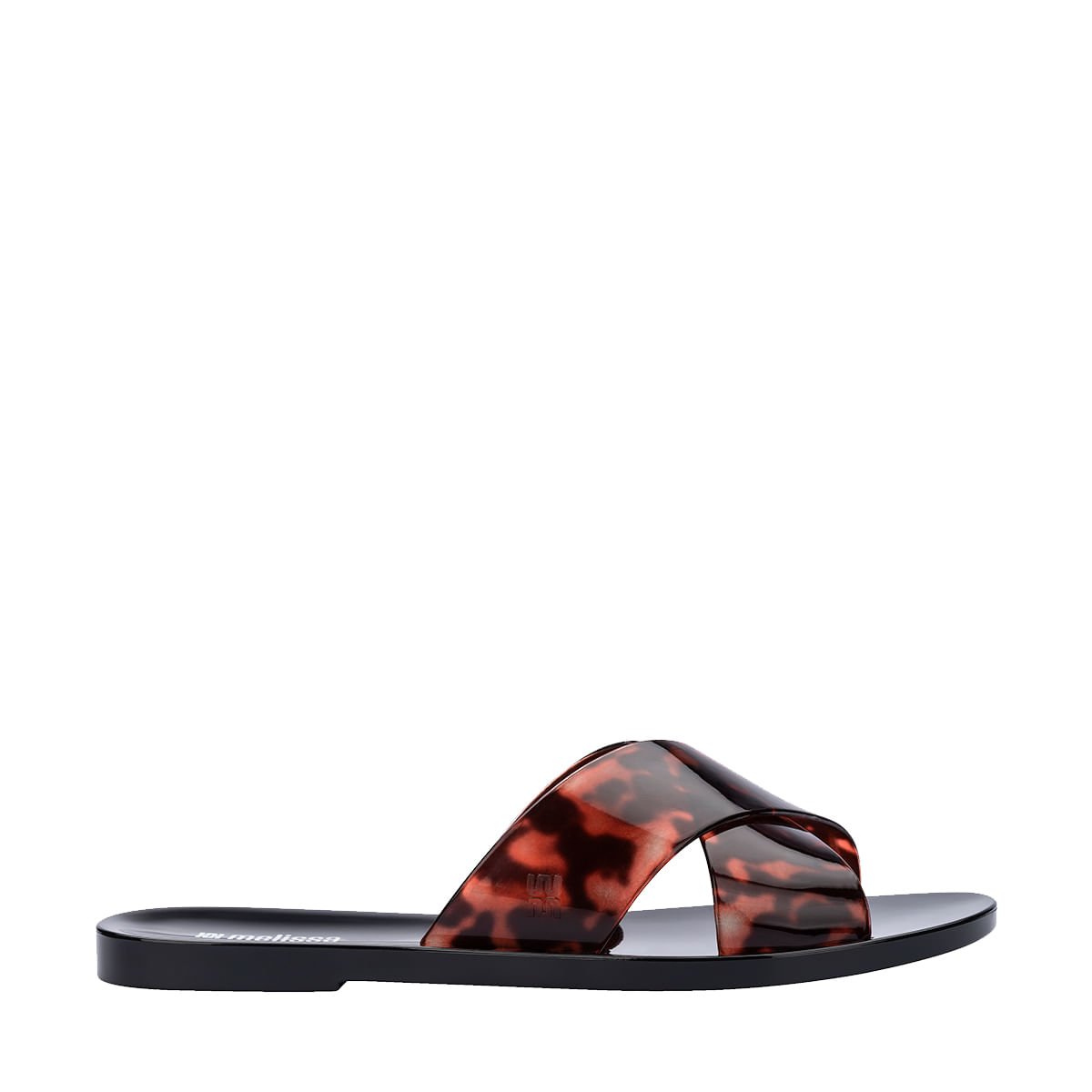 Melissa Essential Cross Slide Preto Tartaruga 38071