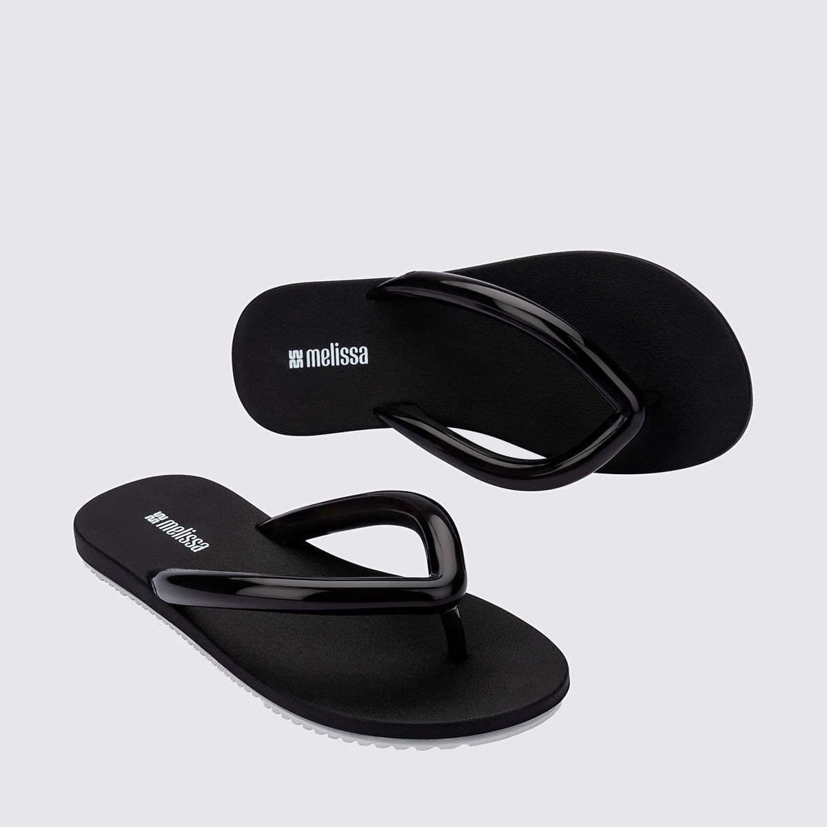 Melissa Flip Flop Airflow Preto Branco 37942 Preto 3