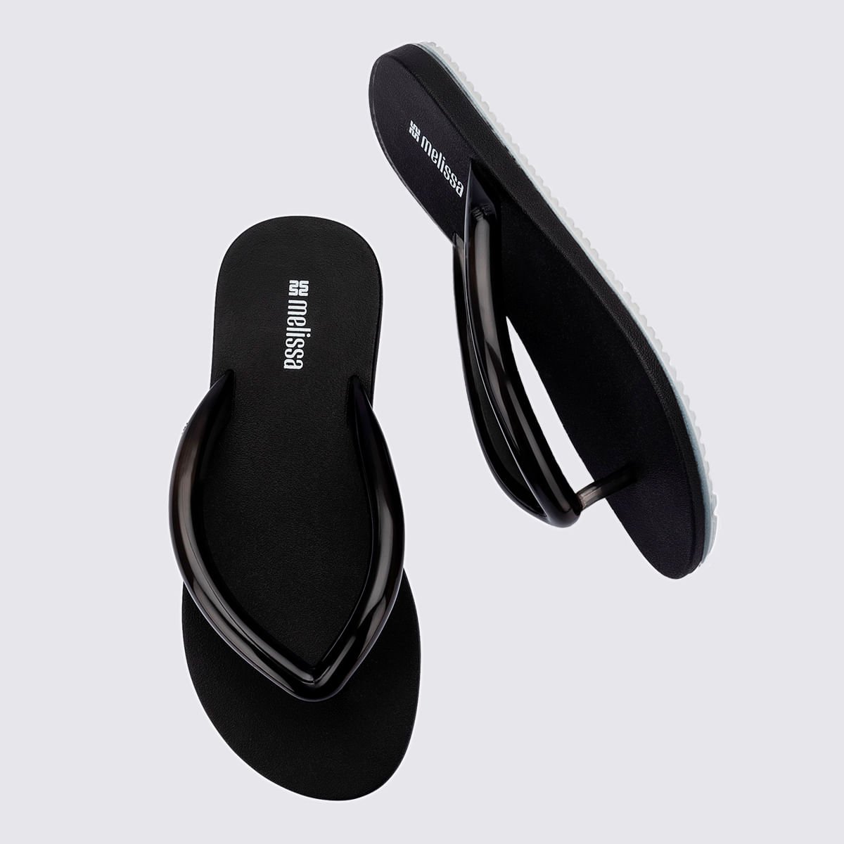 Melissa Flip Flop Airflow Preto Branco 37942 Preto 4
