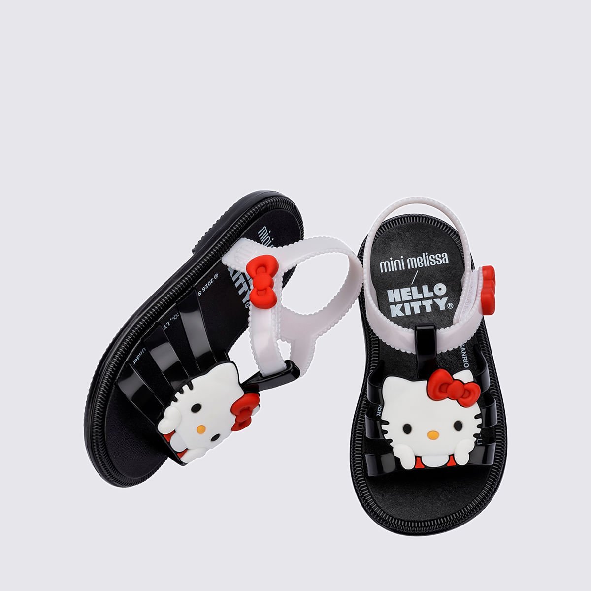 Mini Melissa Hip + Hello Kitty Baby Preto Branco 37872 Preto 5