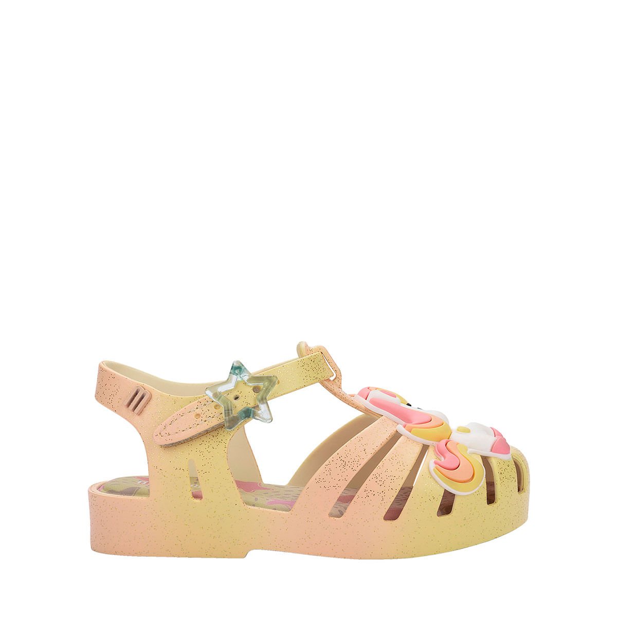 Mini Melissa Possession Uni Baby Bege Amarelo Branco 37828