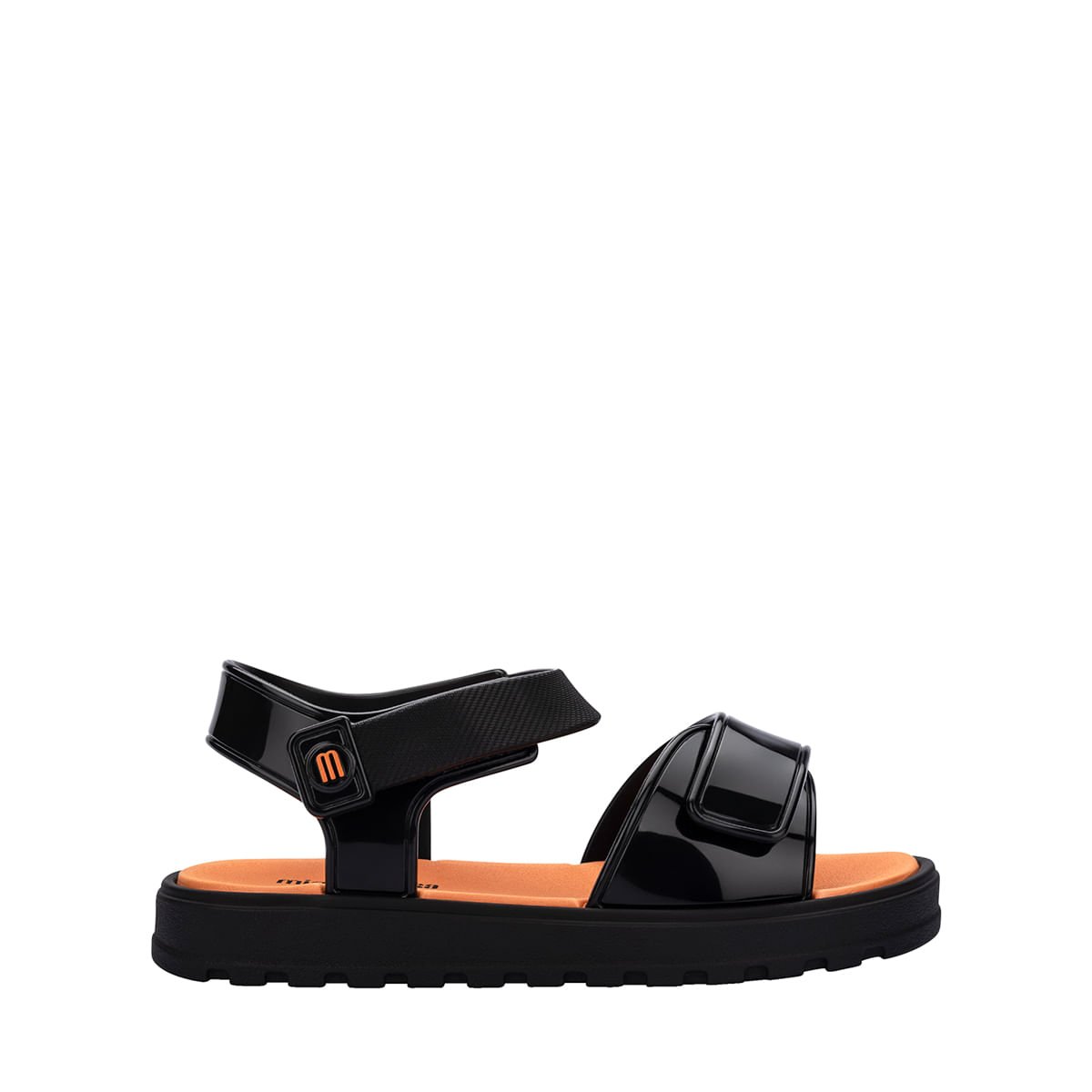 Mini Melissa Joy Baby Preto Laranja 38084