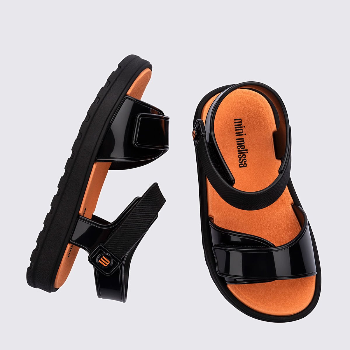 Mini Melissa Joy Baby Preto Laranja 38084 Preto 3