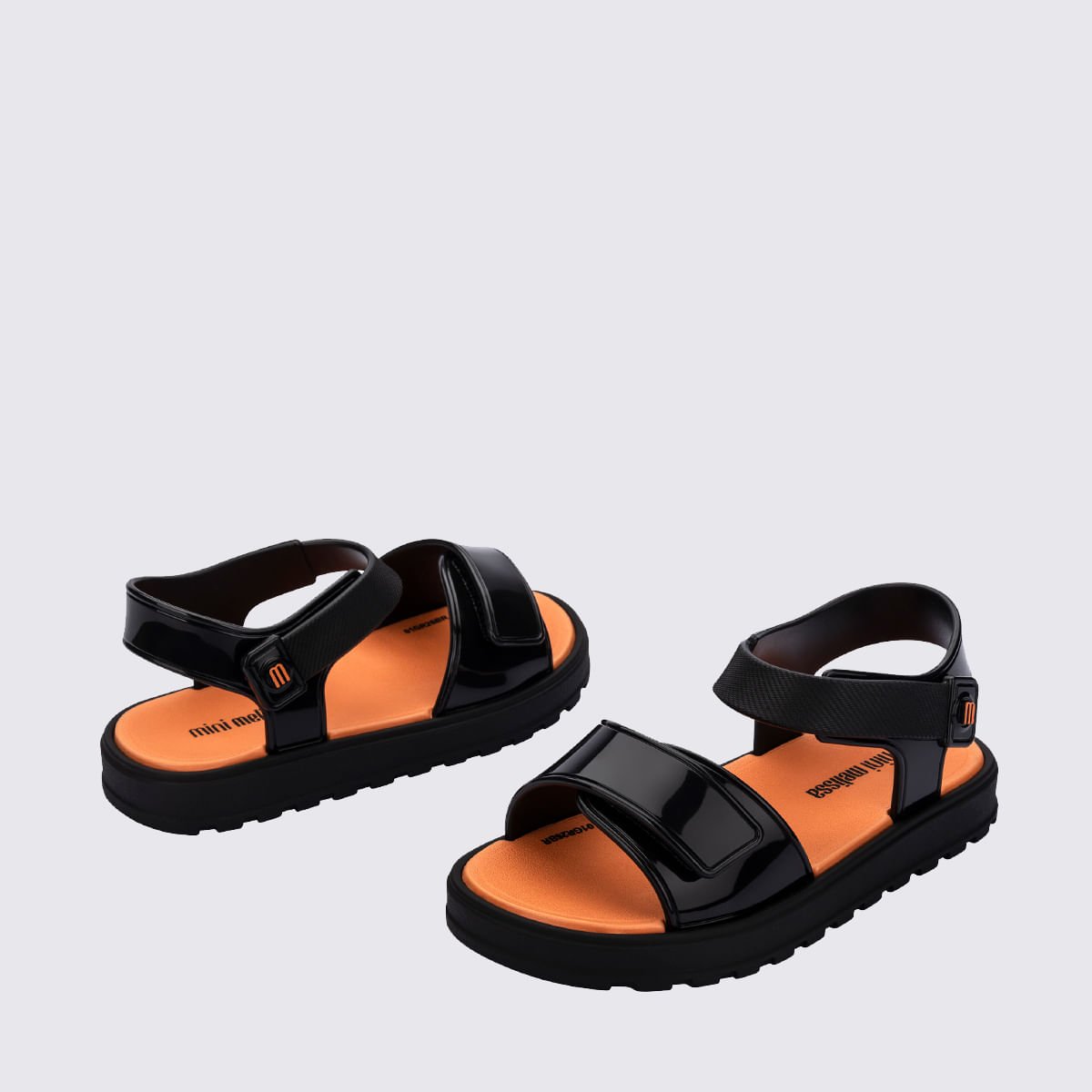 Mini Melissa Joy Baby Preto Laranja 38084 Preto 4
