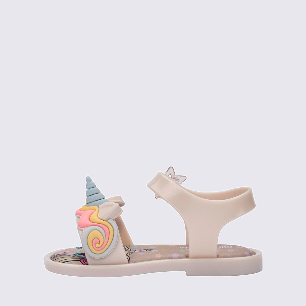 Mini Melissa Mar Sandal Uni Baby Bege Metalizado 37827 Bege 2