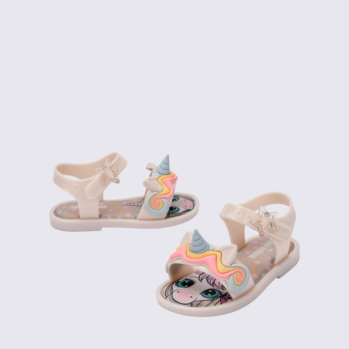 Mini Melissa Mar Sandal Uni Baby Bege Metalizado 37827 Bege 3