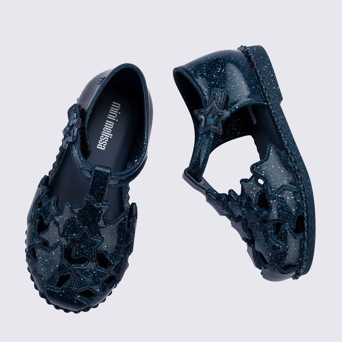Mini Melissa Starry Baby Azul Glitter 38051 Azul Marinho 3