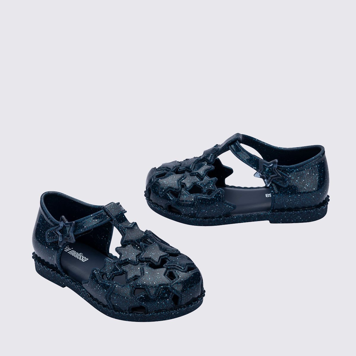 Mini Melissa Starry Baby Azul Glitter 38051 Azul Marinho 4
