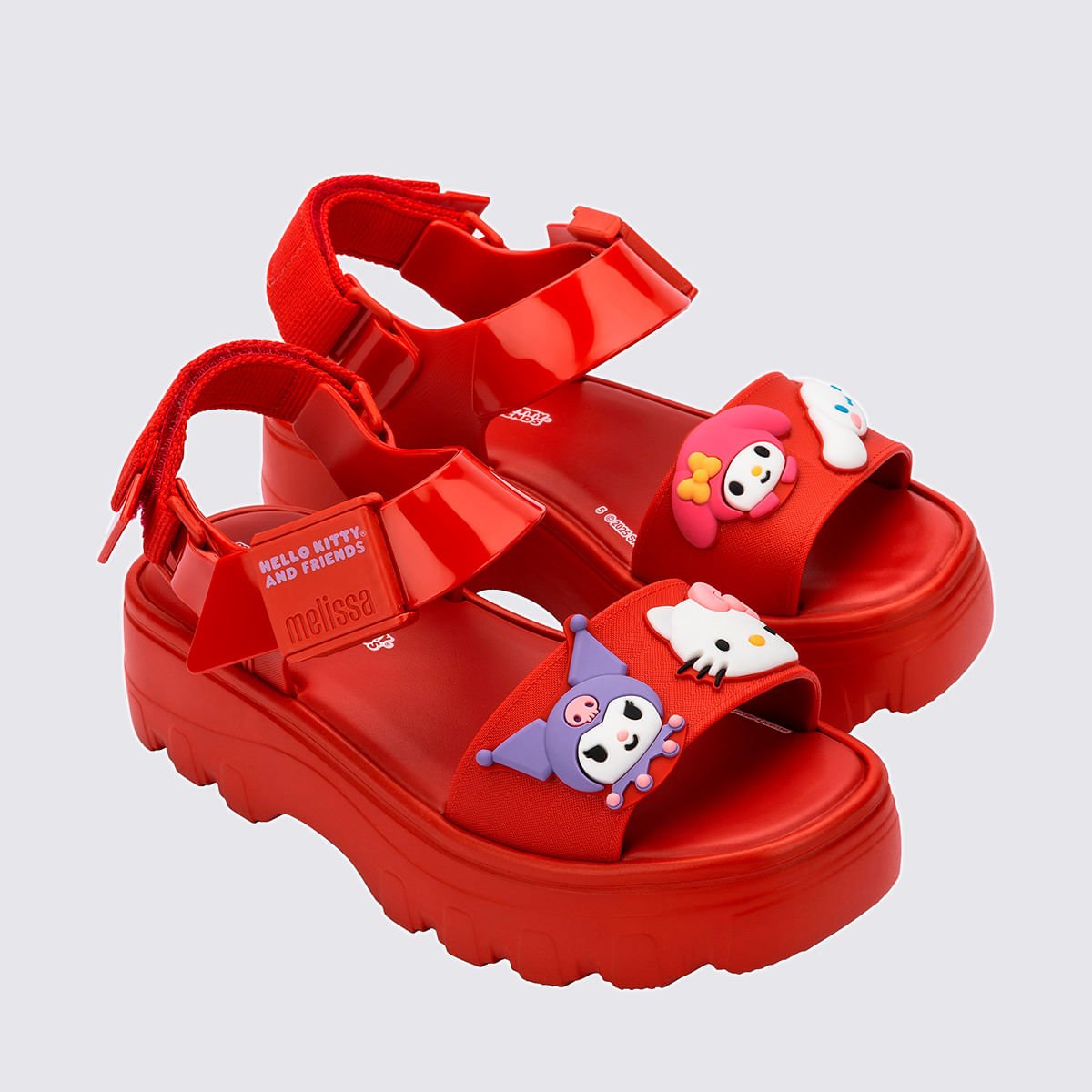 Melissa Kick Off Sandal + Hello Kitty And Friends Vermelho 37876 Vermelho 3