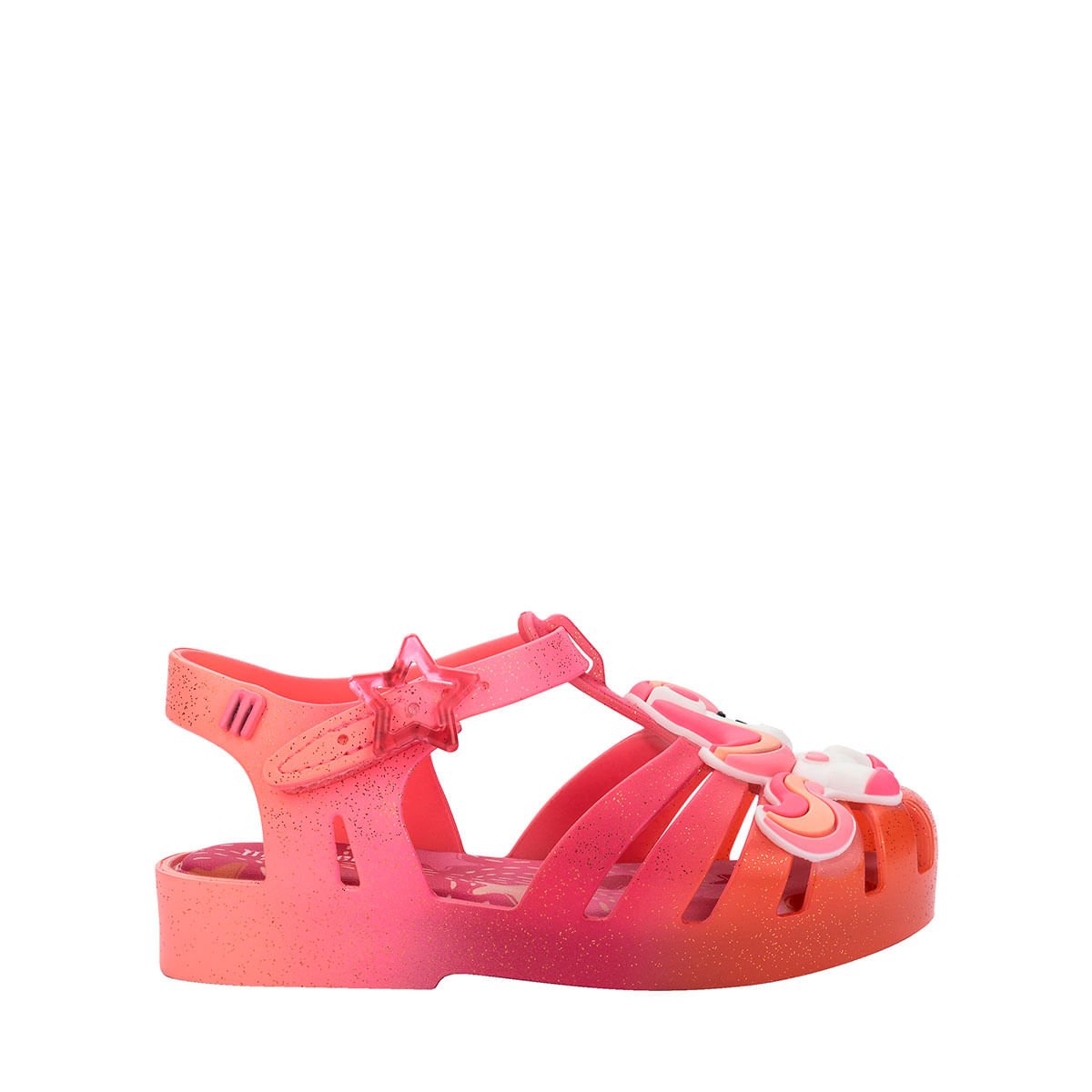 Mini Melissa Possession Uni Baby Rosa Laranja Branco 37828