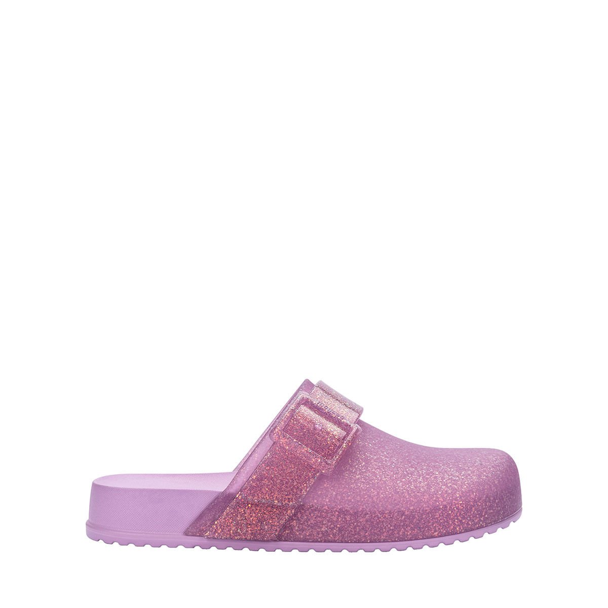 Mini Melissa Cozy Clog Infantil Lilás Glitter 36069
