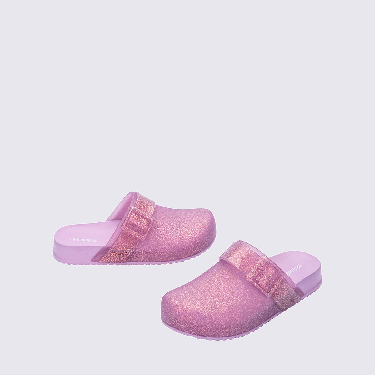 Mini Melissa Cozy Clog Infantil Lilás Glitter 36069 Lilás 3