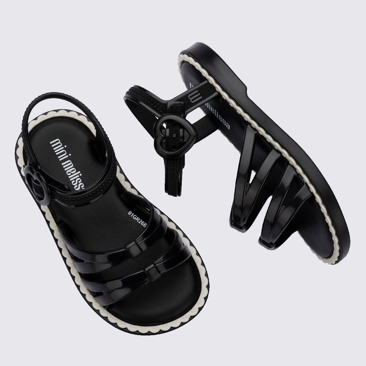 Mini Melissa Aurora Baby Preto Bege 38035 Preto 3