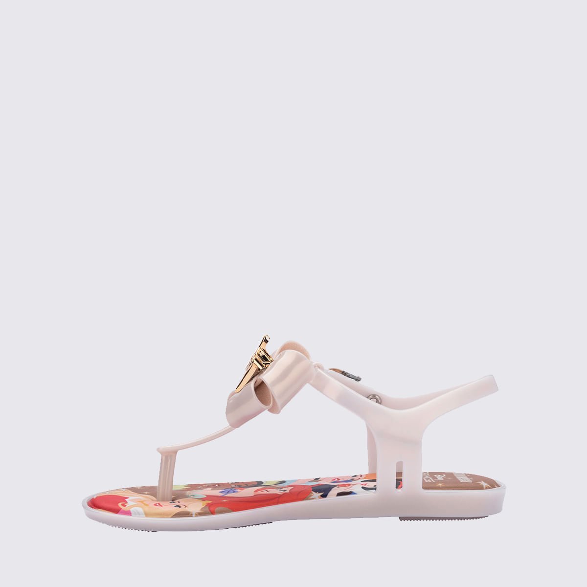 Mini Melissa Solar + Disney Princess Infantil Bege Metalizado 37917 Bege 2