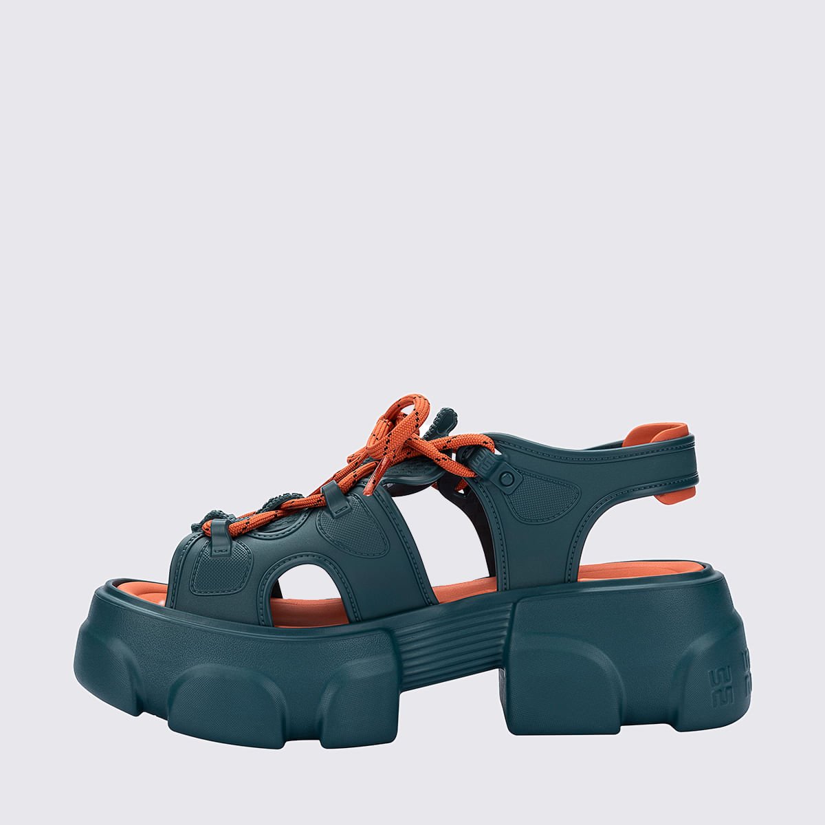 Melissa Camp Sandal Azul Laranja 37913 Azul Petróleo/Laranja 2