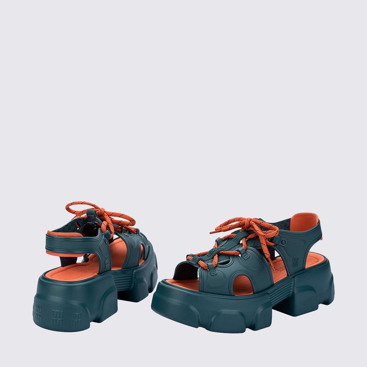 Melissa Camp Sandal Azul Laranja 37913 Azul Petróleo/Laranja 4