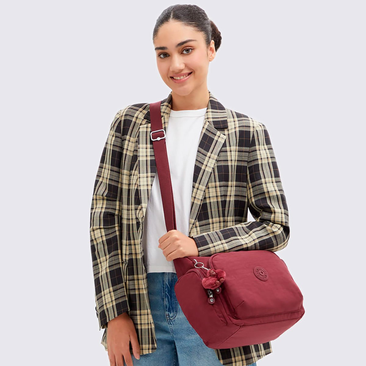 Bolsa Kipling Gabb Vinho I57405FW Vermelho 3