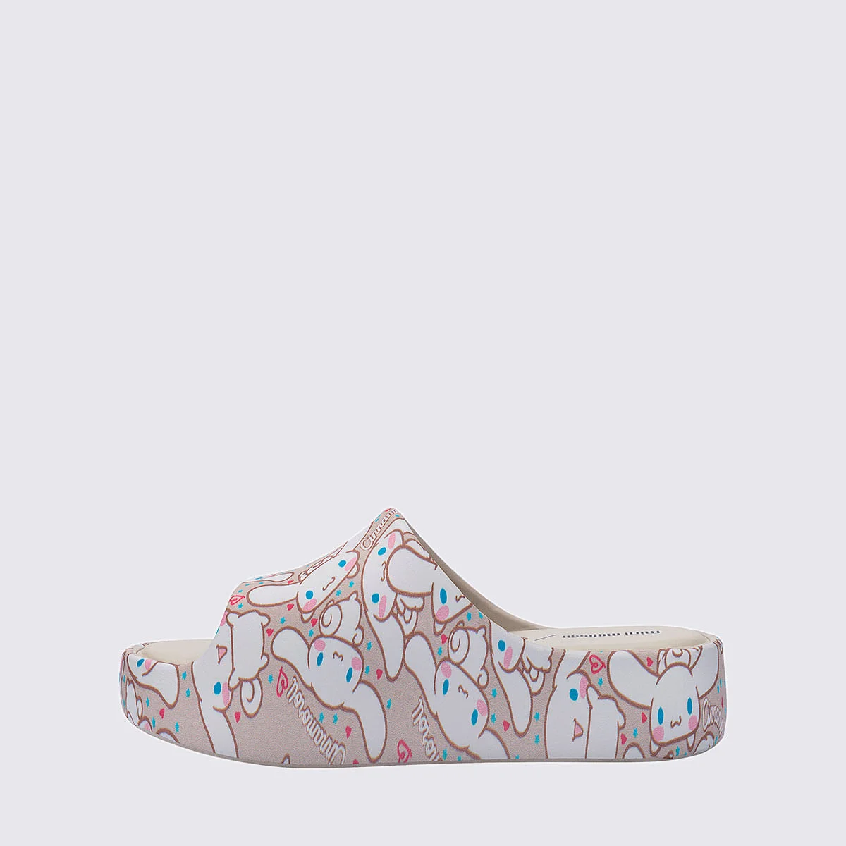 Mini Melissa Free Platform Slide + Hello Kitty And Friends Infantil Bege Marrom 37875 Bege 2